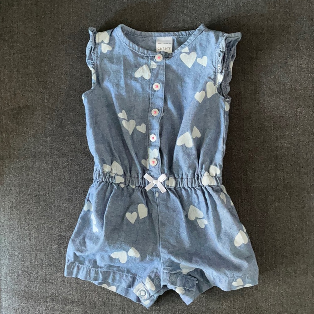 Denim romper